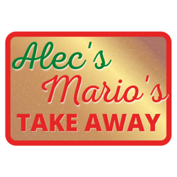 Alecs Takeaway & Pizzeria logo.